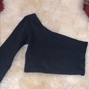 One shoulder crop top size 4